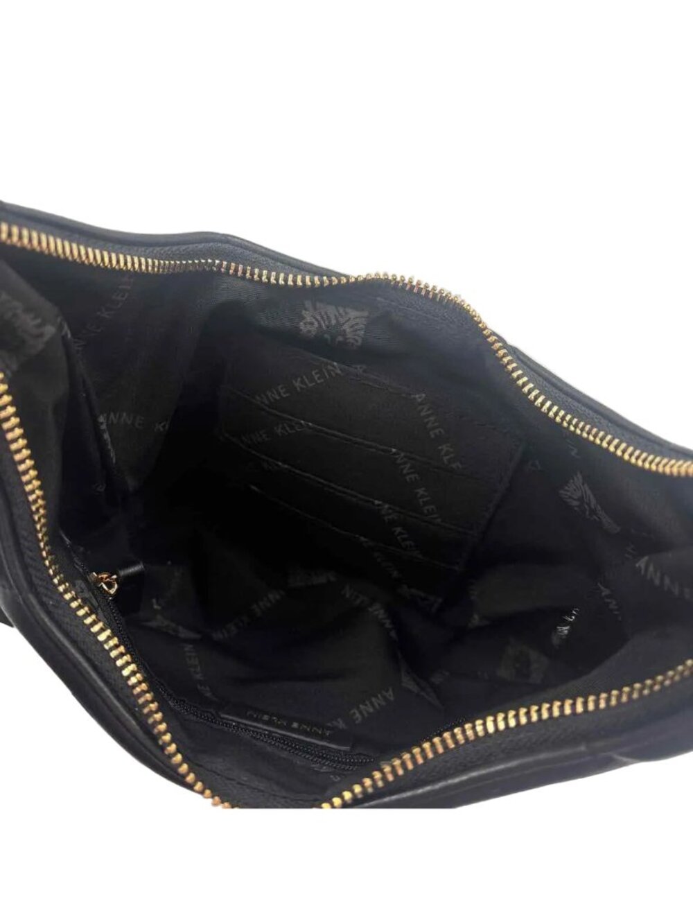 ANNE KLEIN Black Quilted Convertible Shoulder / Crossbody Purse - Picture 2 of 4